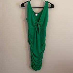 Ruched keyhole dress